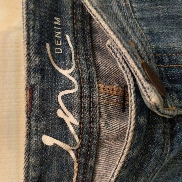 INC Women's Straight Leg Distressed Jeans Size 10 - Picture 3 of 7